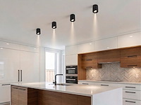 18 x gu10 design opbouwspot armatuur 10cm zwart kantelbaar - afbeelding 1 van  5
