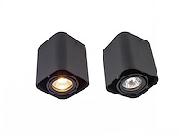 18 x gu10 design opbouwspot armatuur 10cm zwart kantelbaar - afbeelding 2 van  9