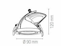 18 x intec delta 20 watt cct led banaan downlighters - afbeelding 2 van  4
