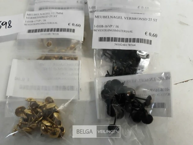 18 x meubelnagels 12,7mm 25 stuks 2 assorti - afbeelding 3 van  3