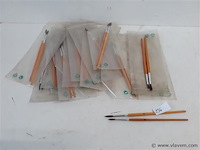 18 x penselen rond set 2 delig - afbeelding 1 van  2