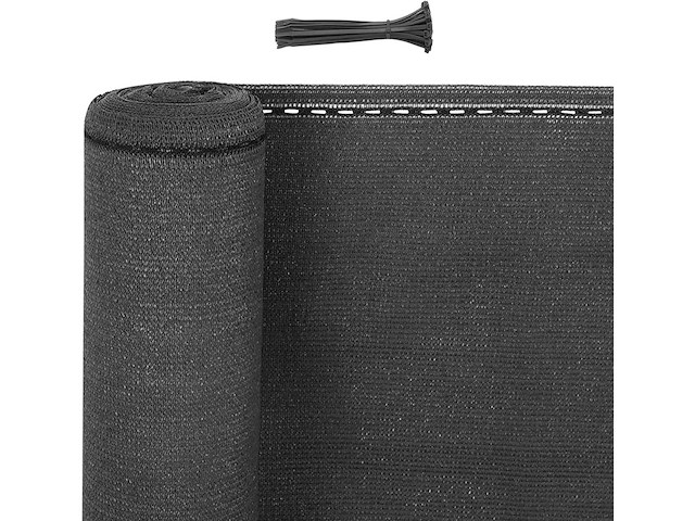 180 g/m² hdpe schaduwnethek - antraciet 1,2x25m - afbeelding 1 van  5