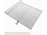 180 g/m² hdpe schaduwnethek - antraciet 1,2x25m - afbeelding 3 van  5