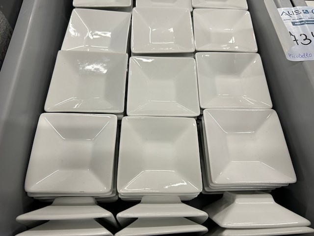 180 vierkante bordjes - afbeelding 1 van  4