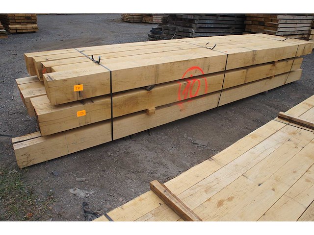 1,86 m³ eiken balken 200x200 - afbeelding 1 van  4