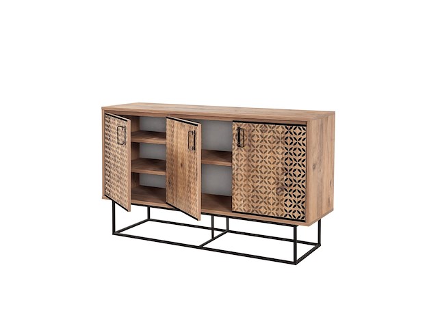 18mm sapphire multifunctionele kast | 100% melamine | atlantic pine zwart - afbeelding 2 van  4