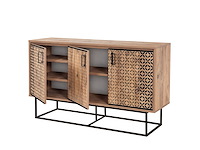 18mm sapphire multifunctionele kast | 100% melamine | atlantic pine zwart - afbeelding 2 van  4