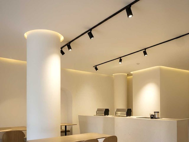 18w 3000k led pro railspot draaibaar (10x) - afbeelding 5 van  8