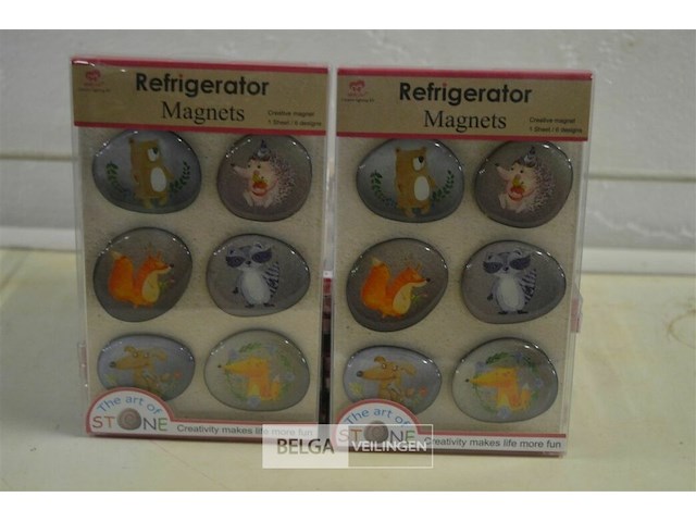 ±18x 6st design magneetjes - afbeelding 1 van  3