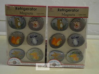 ±18x 6st design magneetjes - afbeelding 1 van  3