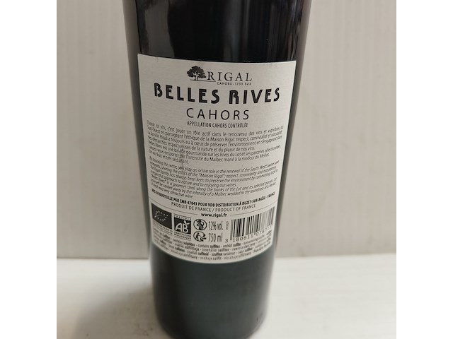 18x 75cl belles rives rigal - afbeelding 2 van  6