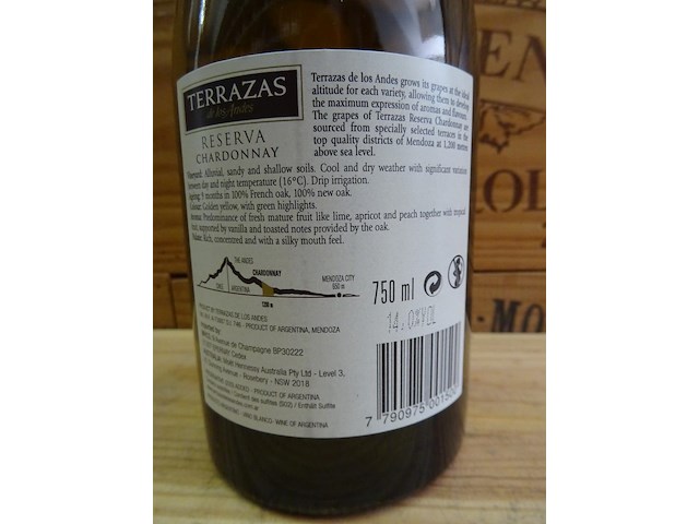 18x 75cl terrazas de los andes 2010 - afbeelding 3 van  4