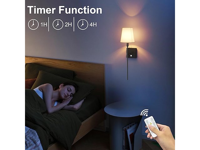 18x coinmit draadloze wandlamp (2 stuks) zwart - afbeelding 3 van  6