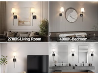 18x coinmit draadloze wandlamp (2 stuks) zwart - afbeelding 5 van  6