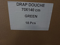 18x douchehanddoek groen - afbeelding 4 van  5