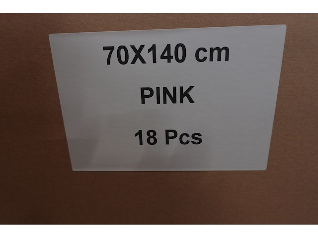 18x douchehanddoek roze - afbeelding 4 van  5