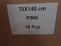 18x douchehanddoek roze - afbeelding 4 van  5
