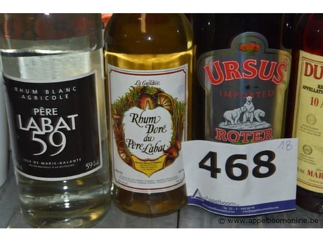 18x fles diverse rum, port en likeur, diverse merken - afbeelding 2 van  4