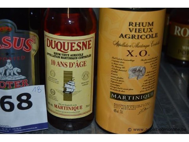 18x fles diverse rum, port en likeur, diverse merken - afbeelding 3 van  4