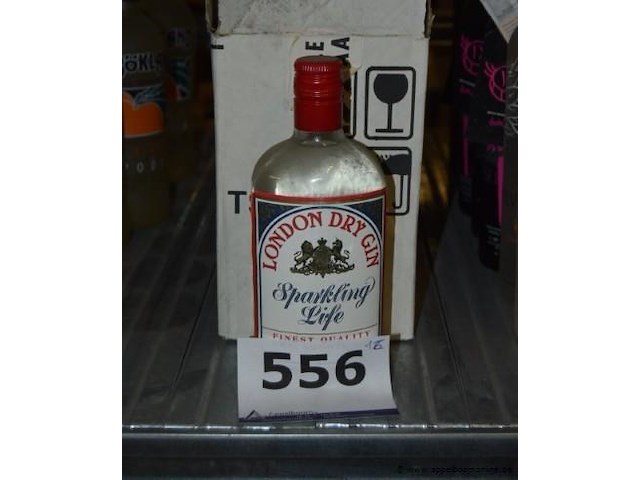 18x fles gin, sparkling life, london dry gin - afbeelding 1 van  2