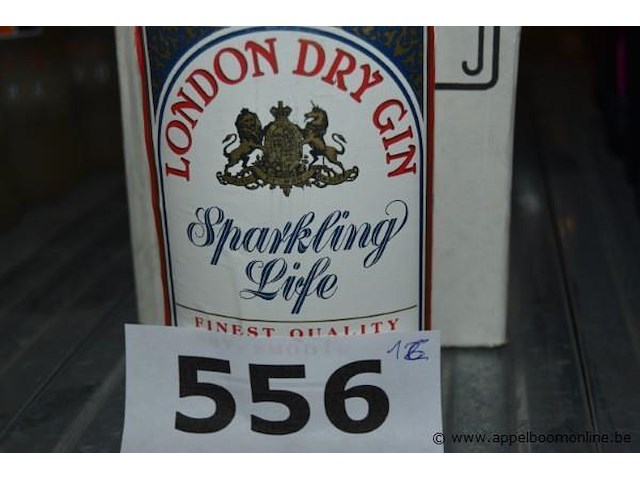 18x fles gin, sparkling life, london dry gin - afbeelding 2 van  2