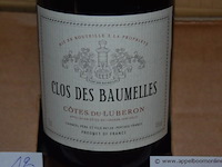 18x fles rode wijn, clos des baumelles, côtes du luberon 2005, 750ml - afbeelding 2 van  3