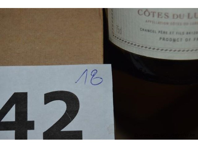 18x fles rode wijn, clos des baumelles, côtes du luberon 2005, 750ml - afbeelding 3 van  3