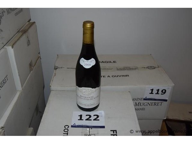 18x fles rode wijn, domaine mongeard-mugneret bourgogne hautes côtes de nuits 2008, 750ml - afbeelding 1 van  4