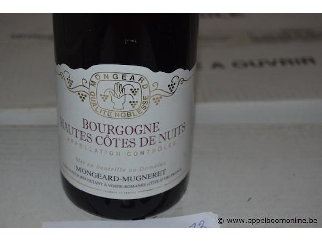 18x fles rode wijn, domaine mongeard-mugneret bourgogne hautes côtes de nuits 2008, 750ml - afbeelding 2 van  4