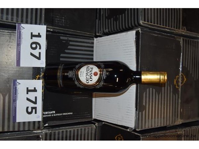 18x fles rode wijn, passo adagio, montepulciano d'abruzzo 2014, 750ml - afbeelding 1 van  3