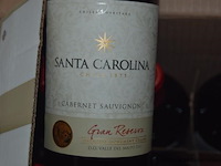 18x fles rode wijn, santa carolina, cabernet sauvignon gran reserva d.o. valle del maipo 2013, 750ml - afbeelding 2 van  3