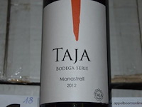 18x fles rode wijn, taja, monastrell 2012, 750ml - afbeelding 2 van  3