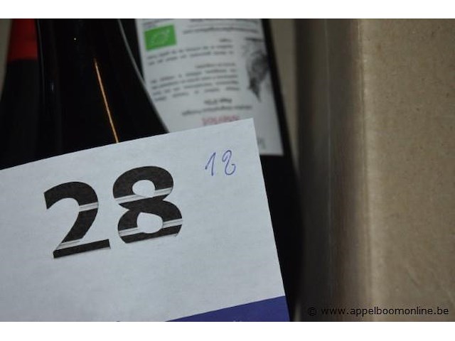 18x fles rode wijn, terre sauvage, merlot pays d'oc 2018, 750ml - afbeelding 3 van  3