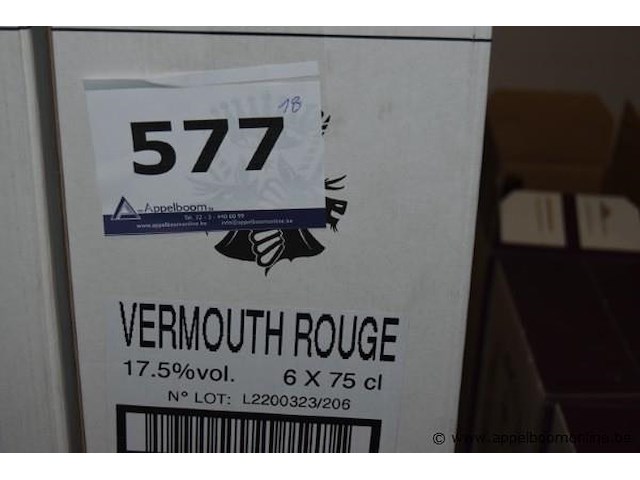 18x fles vermouth rouge, 17.5%vol, 6x75cl - afbeelding 2 van  2