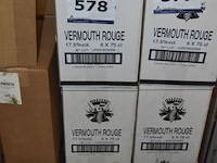 18x fles vermouth rouge, cartrou, 75cl, 17.5%vol. - afbeelding 1 van  2