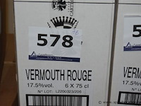 18x fles vermouth rouge, cartrou, 75cl, 17.5%vol. - afbeelding 2 van  2