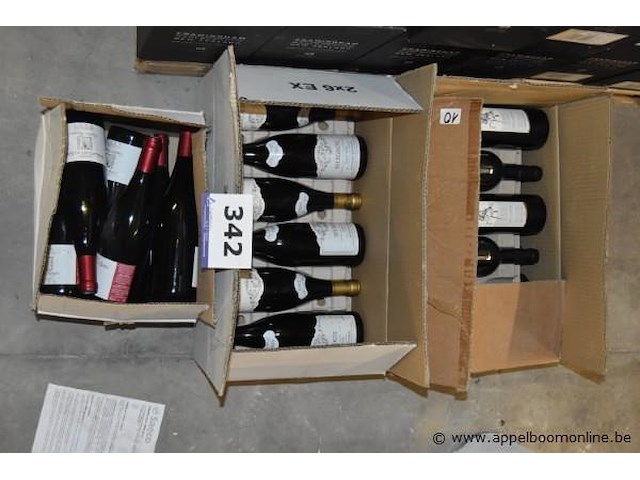 18x fles wijn, diverse merken en jaartallen - afbeelding 1 van  4
