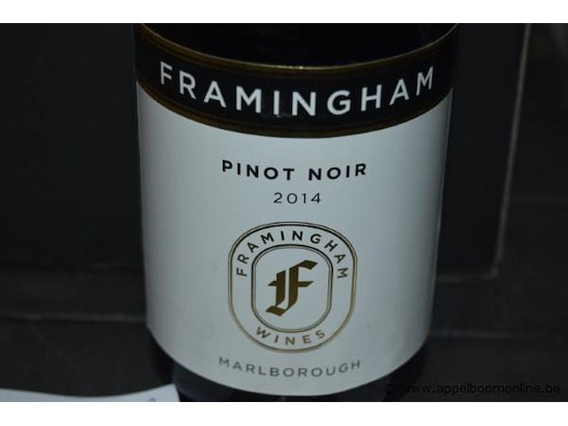 18x fles wijn, framingham, pinot noir, 2014, 75cl - afbeelding 2 van  2