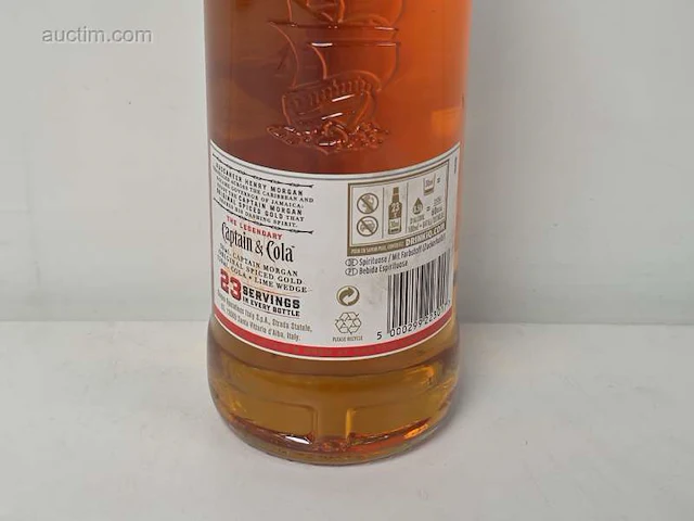 (18x) fles(sen) captain morgan spiced gold rum - afbeelding 3 van  4