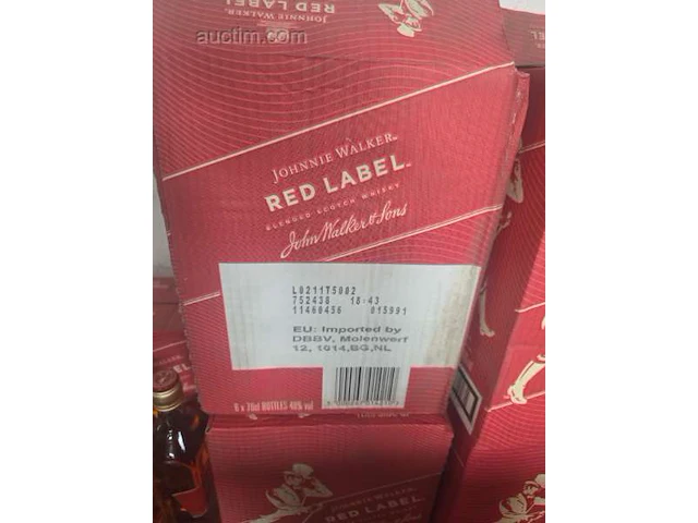 (18x) fles(sen) johnnie walker red label whisky - afbeelding 4 van  4