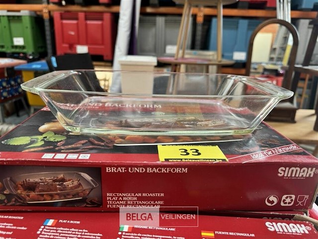 18x glazen ovenschotel afm 35x20 cm - afbeelding 2 van  3