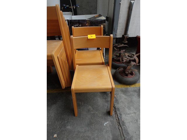 18x houten stoel - afbeelding 2 van  4