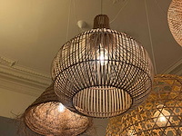 18x rotan/boho hanglampen - afbeelding 2 van  16