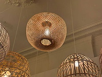 18x rotan/boho hanglampen - afbeelding 4 van  16