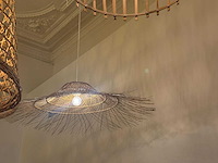 18x rotan/boho hanglampen - afbeelding 5 van  16