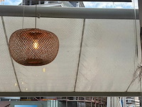 18x rotan/boho hanglampen - afbeelding 14 van  16