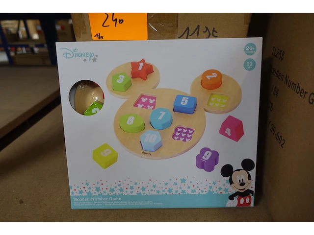 18x wooden number game disney - afbeelding 1 van  2