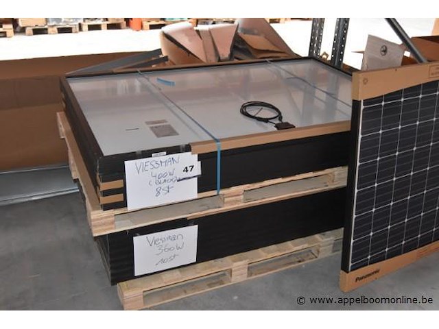 18x zonnepaneel, viessmann, diverse wattages, werking niet gekend - afbeelding 1 van  3