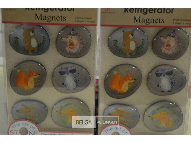 ±18x6st design magneetjes - afbeelding 2 van  2