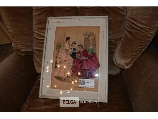 19 eeuwse franse mode print la mode illustree - afbeelding 1 van  3